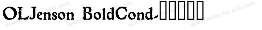 OLJenson BoldCond字体转换